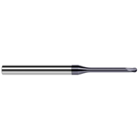 End Mill For Hardened Steels - Finishers - Ball, 0.0310 (1/32), Finish - Machining: AlTiN Nano